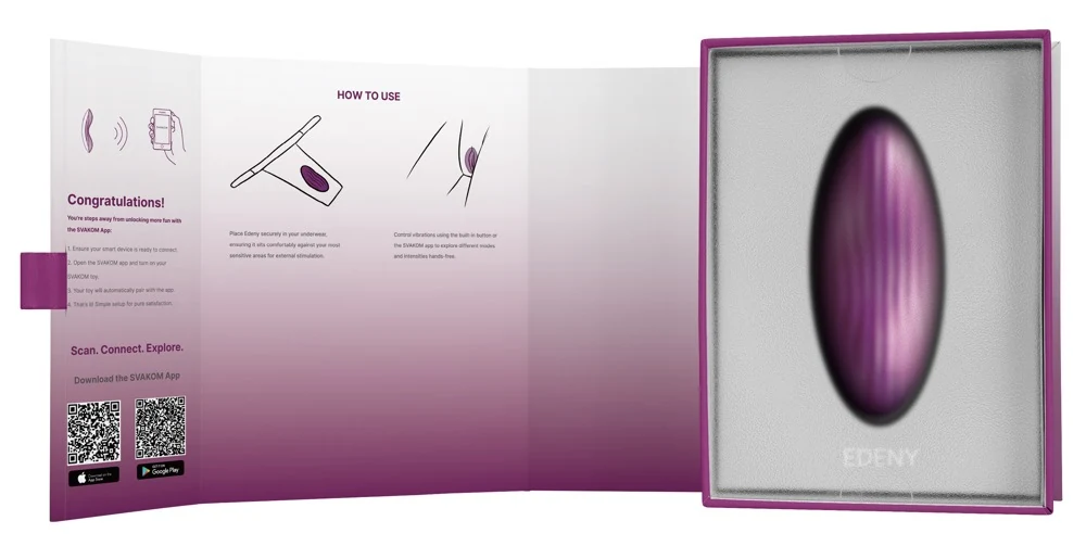 App-gestuurde lay-on vibrator met kanten slip