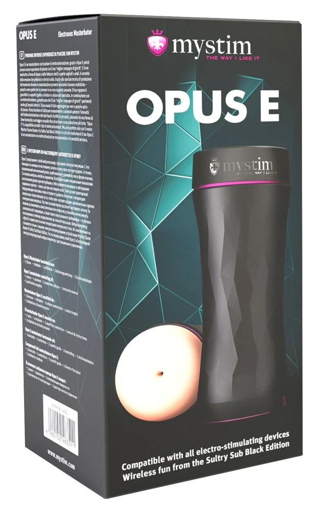Masturbator met e-stim aansluiting en anusopening