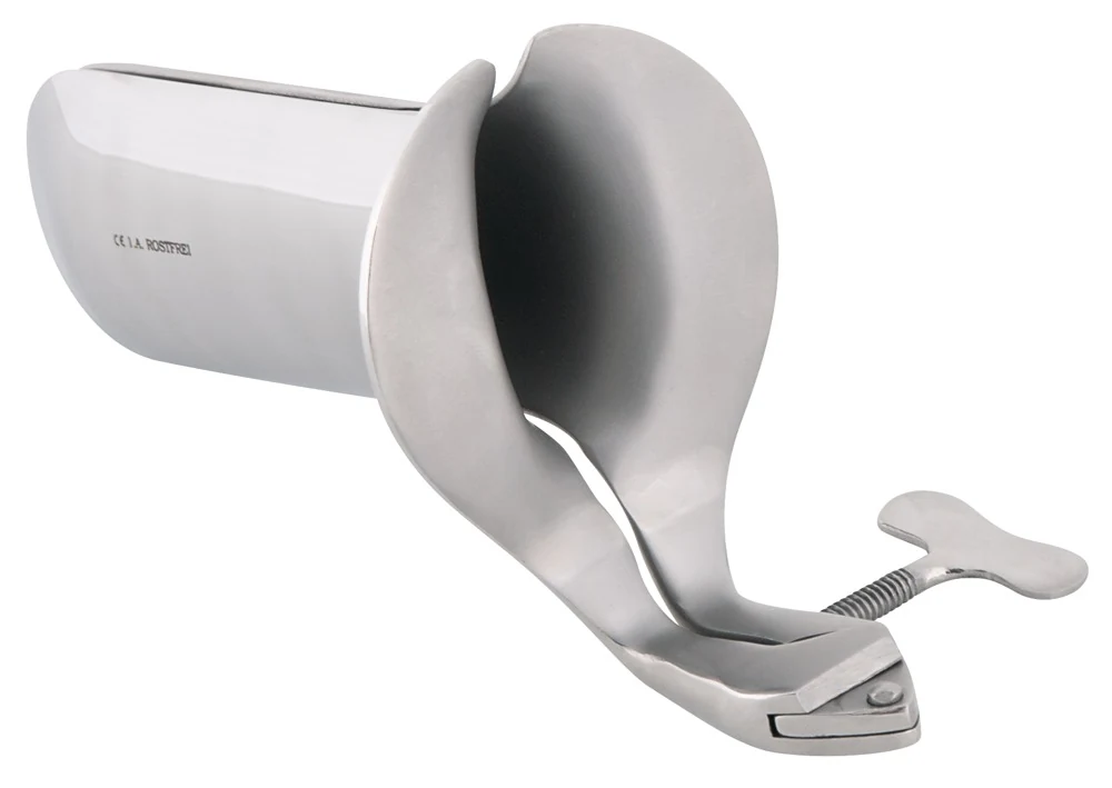 RVS speculum met stelschroef