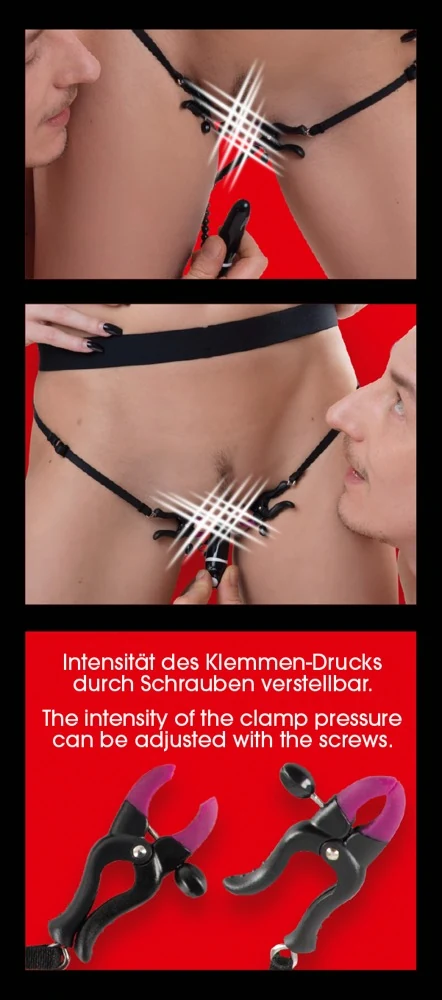 String met verstelbare klemmen en vibrator