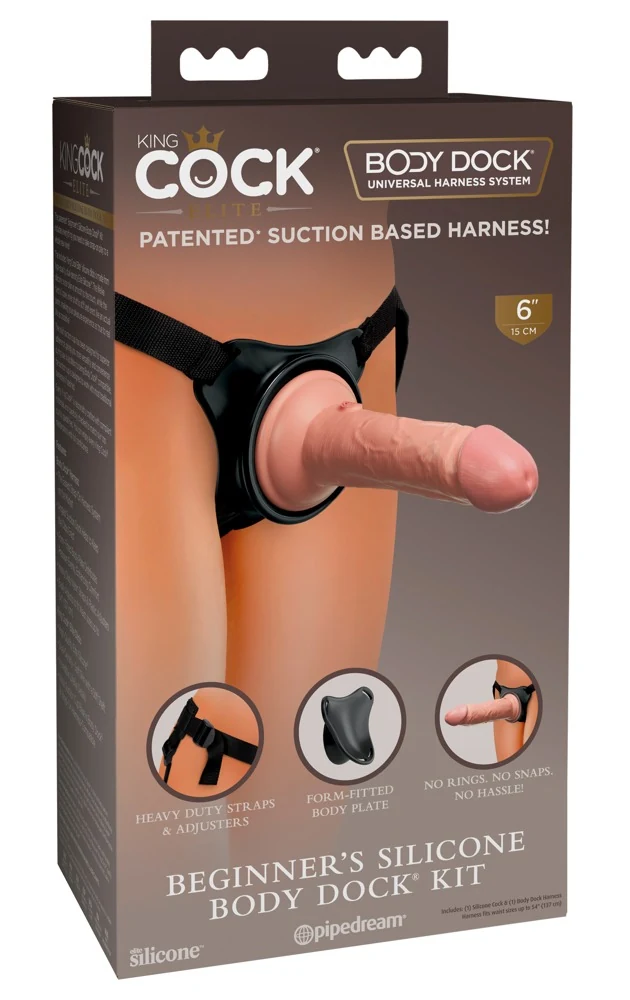 Beginner's Silicone Body Dock Kit strap-on set