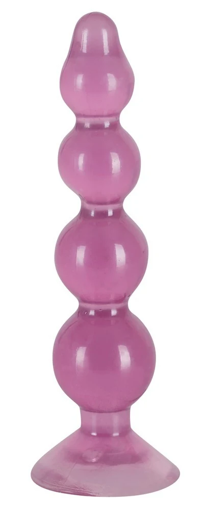 Anaal dildo met 4 ballen en zuigvoet