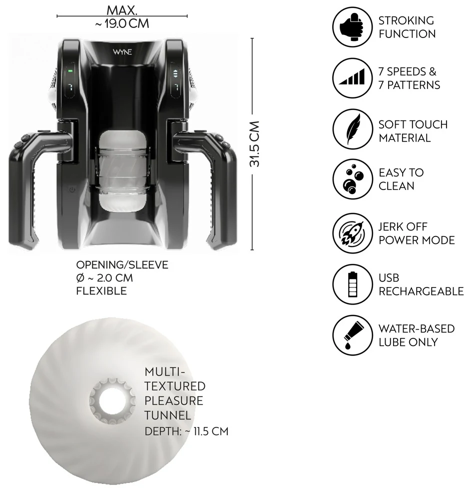 WYNE 10 automatische masturbator