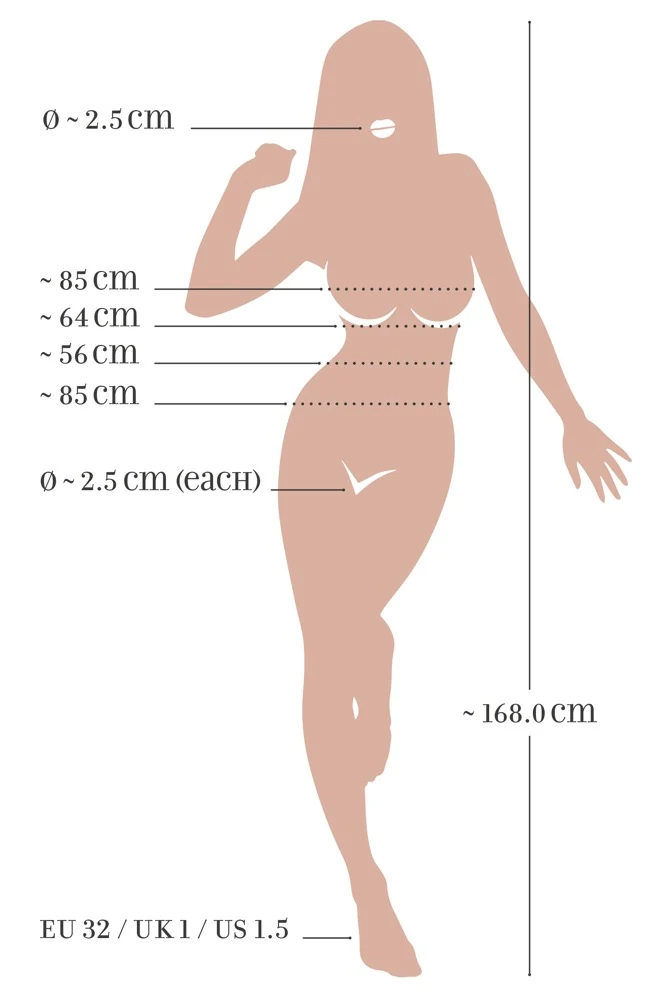 Levensgrote liefdespop Jessy 168 cm