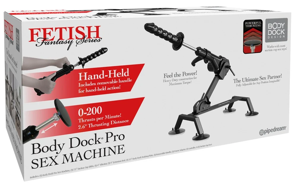 Body Dock Pro sex machine met afstandsbediening