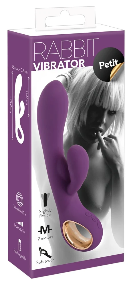 Rabbit vibrator met clitorisstimulator oplaadbaar