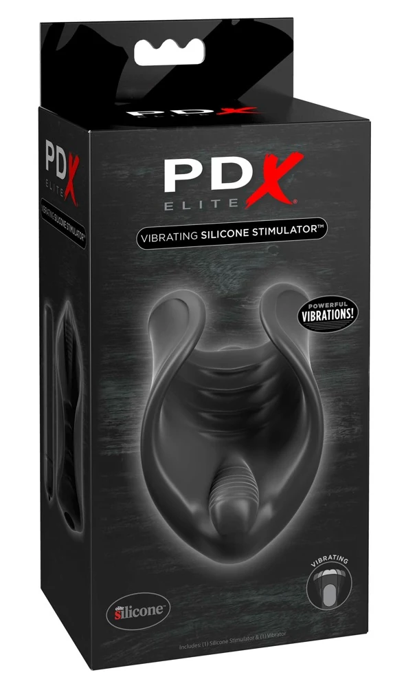 Zwarte vibrerende masturbator sleeve
