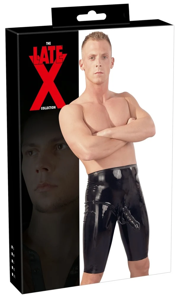 Huiddichte latex fietsbroek met anatomische schede