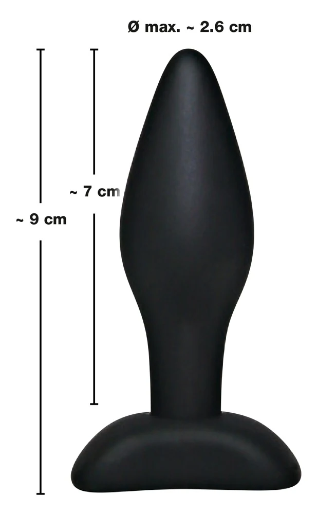 Black Velvets Buttplug Small Silicone