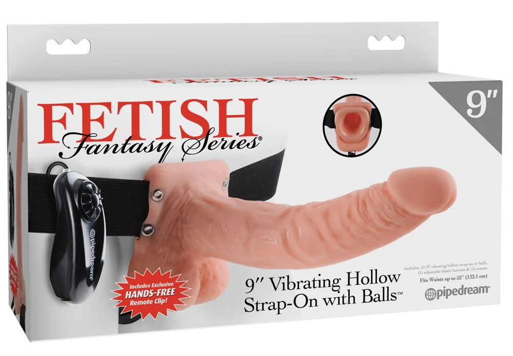 Holle vibrator met verstelbare strap-on en trilling