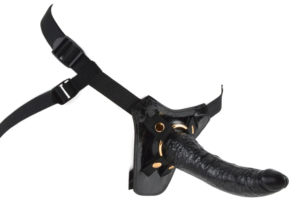 Verstelbare strap-on met afneembare dildo