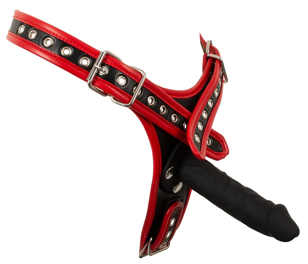 Bad Kitty strap-on string met 3 siliconen dildo's
