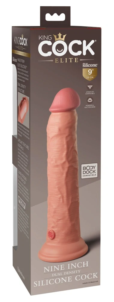 King Cock Elite 9" Dual Density Siliconen Dildo