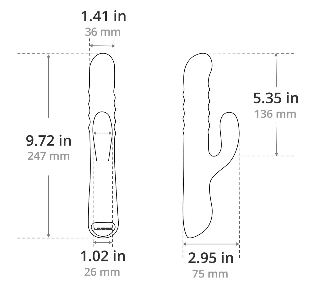 Lovense Velvo rabbit vibrator met app