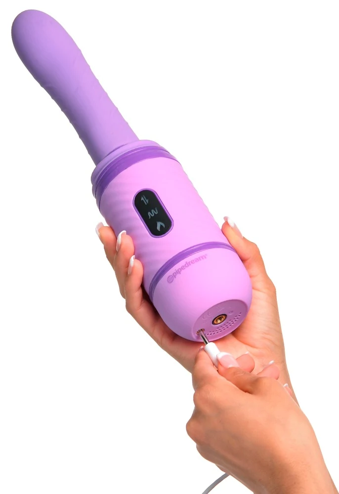 Siliconen vibrator met schok-, warmte- en trilfunctie