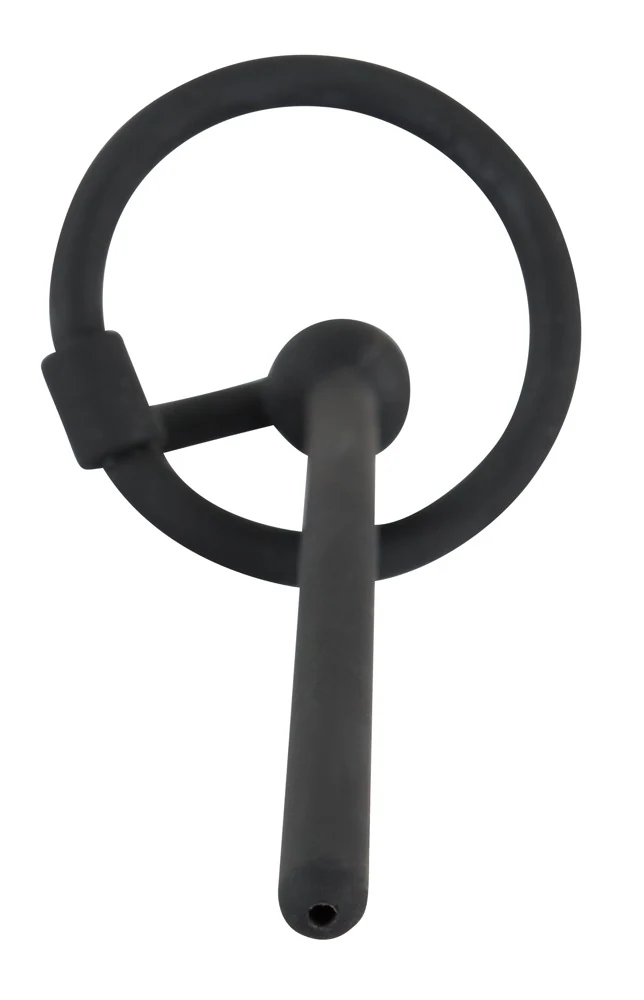 Holle siliconen penisplug met ring