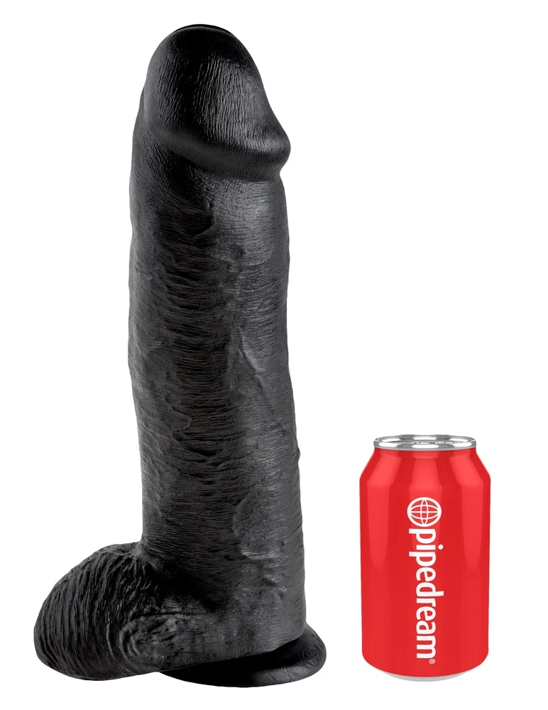 Realistische dildo met zuigvoet 30,5 cm