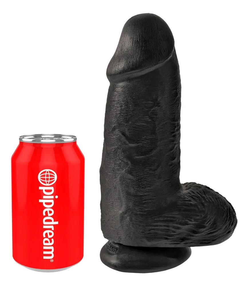 Natuurdildo met zuigvoet 22,9 cm