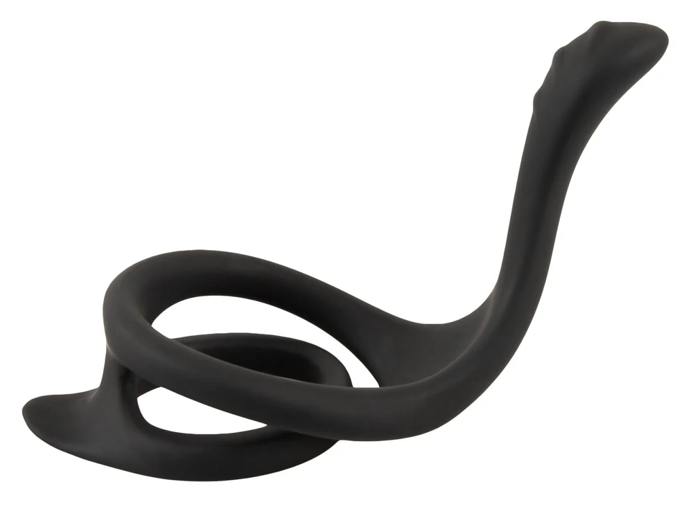 Erecto cock & ball ring met perineum stimulator