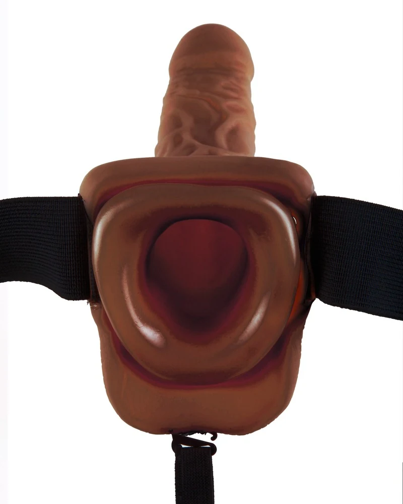 Holle dildo met verstelbare strap-on