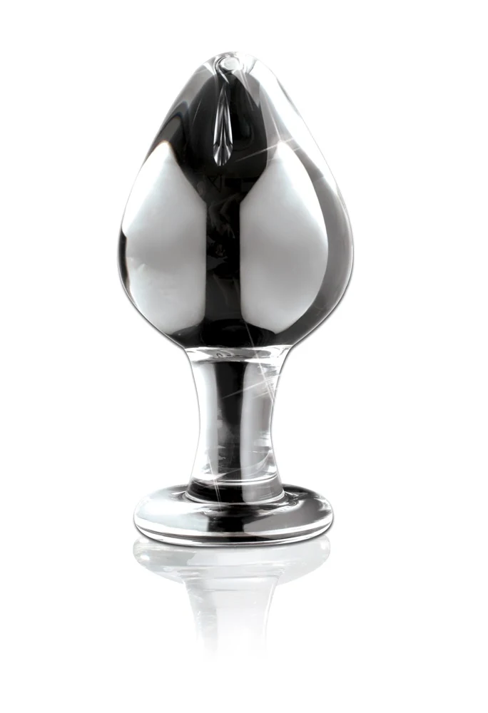 Handgemaakte glazen plug 9 cm