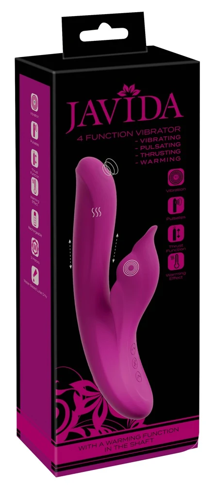 Javida rabbit vibrator met warmtefunctie