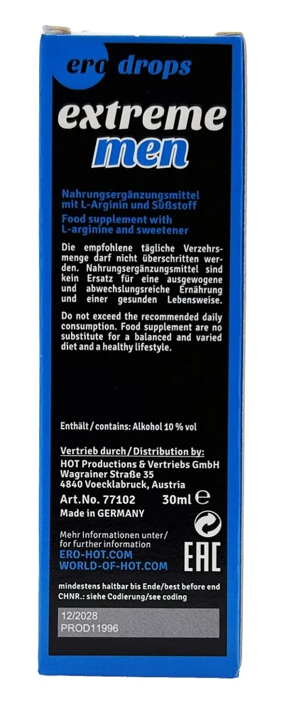Voedingssupplement voor mannen 30 cc