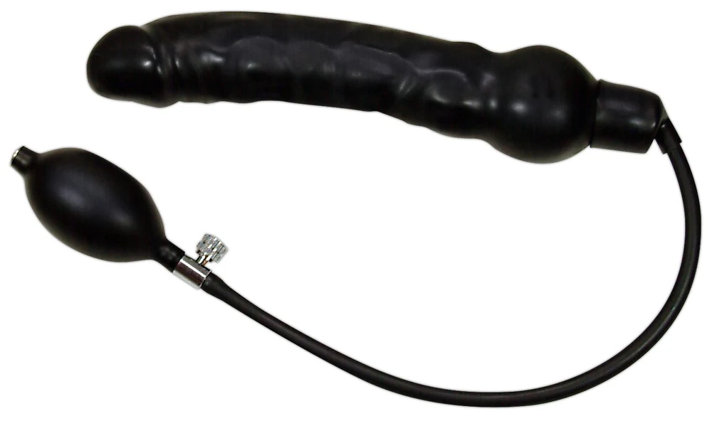 Opblaasbare dildo met pompbal large
