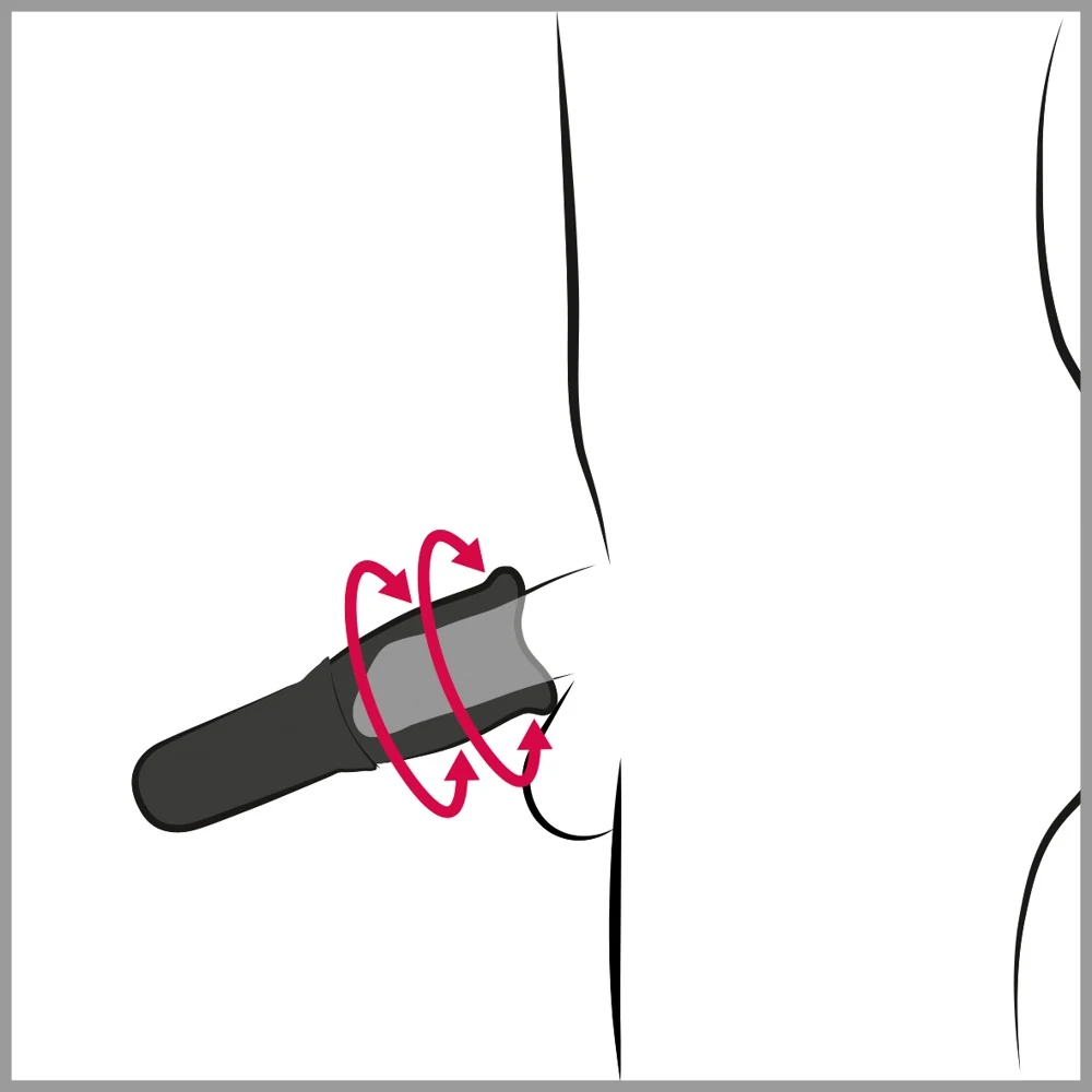 Oplaadbare roterende masturbator met zachte sleeve