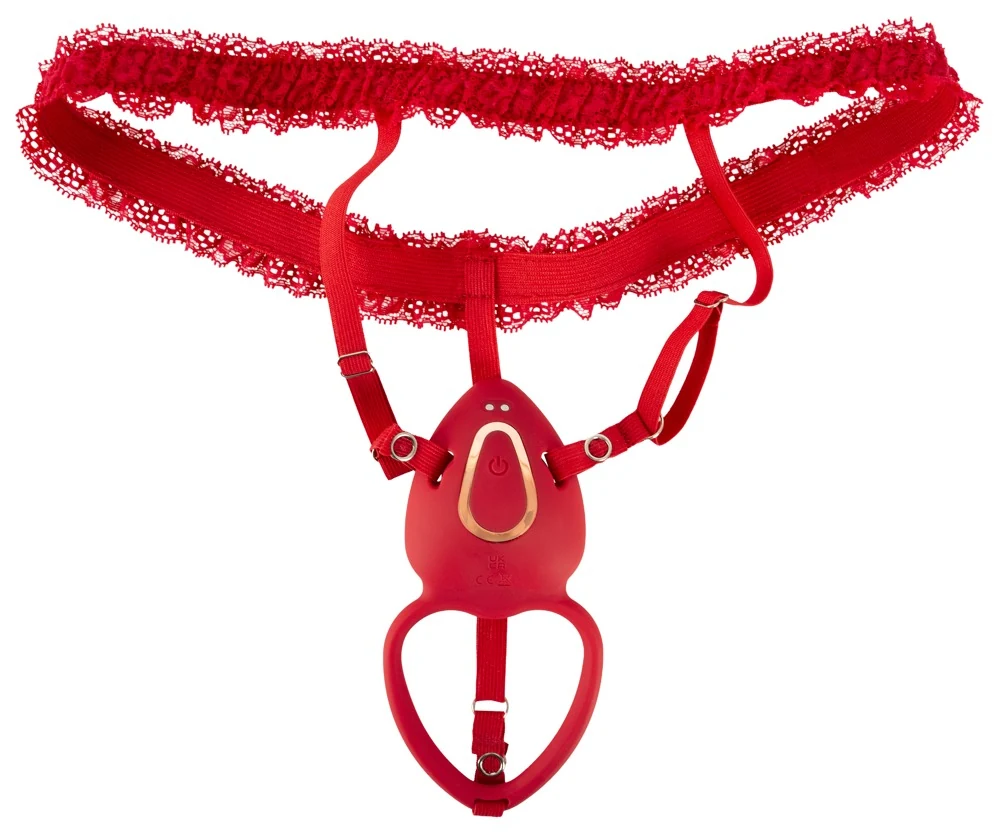 Handsfree clitoris vibrator met kanten jarretel en afstandsbediening