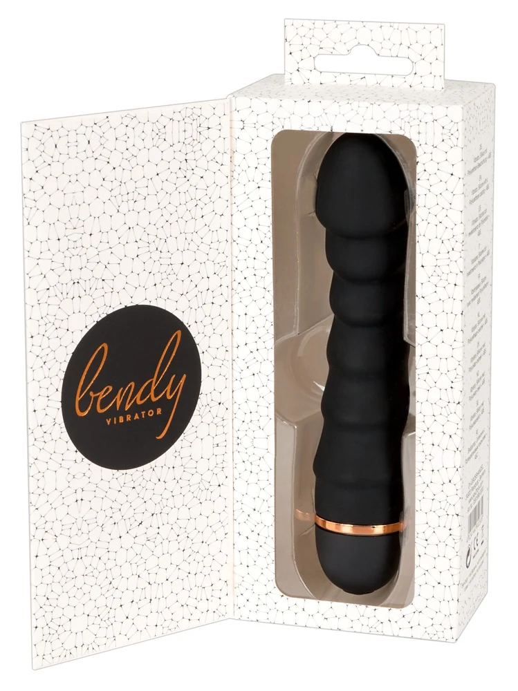 Zwarte vibrator met 20 vibratiestanden