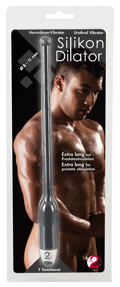Extra lange urethrale dilator met vibratie