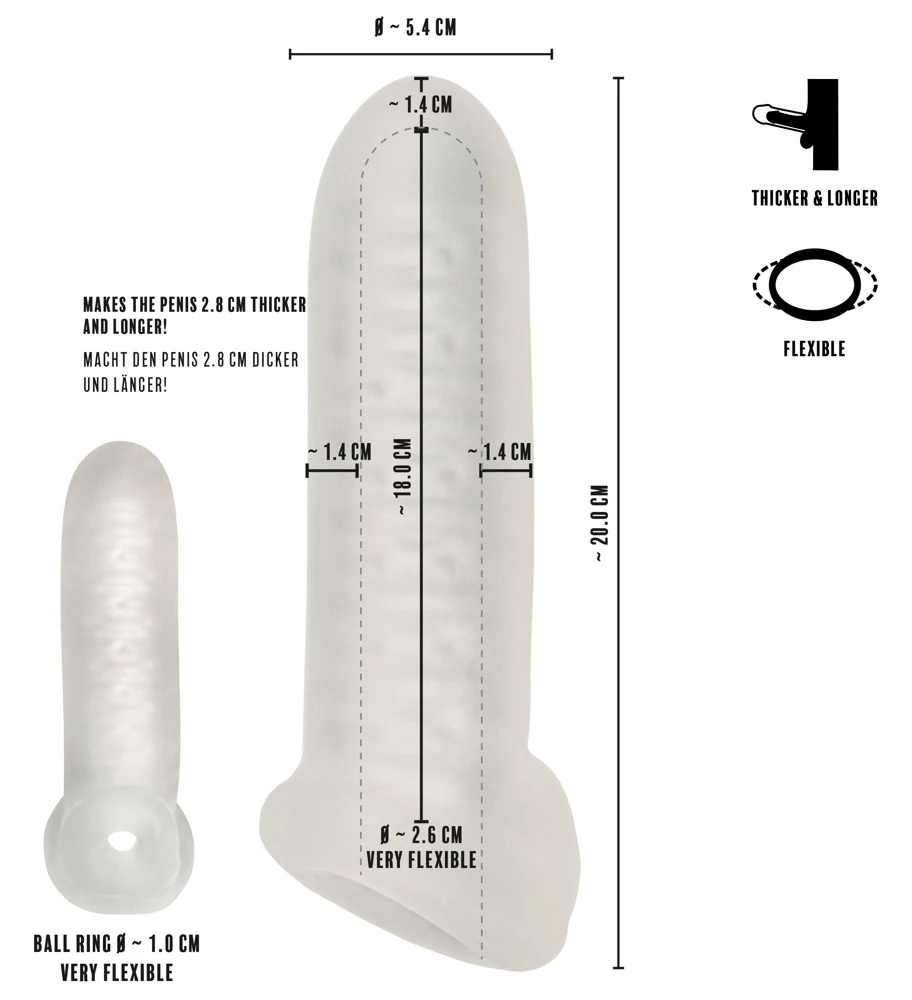 REBEL verdikkingsleeve met balring maat L