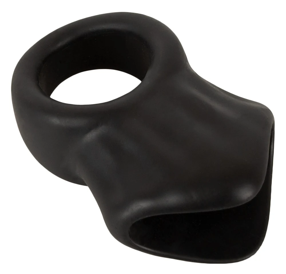 Erecto cock ring met ball stretcher