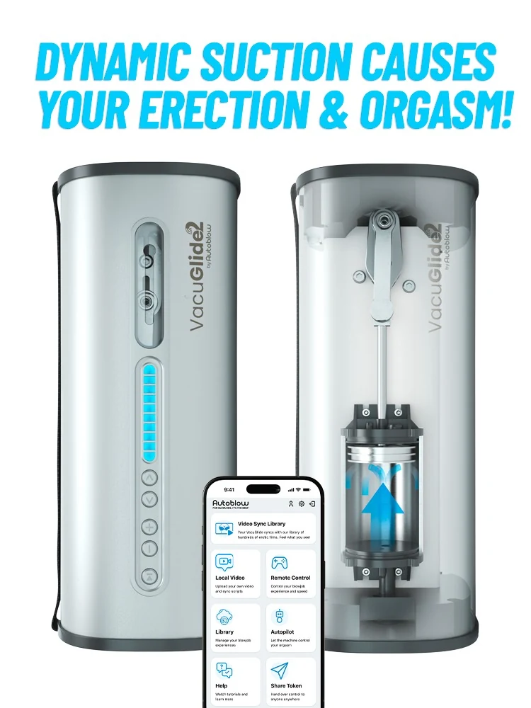 Autoblow VacuGlide 2 automatische masturbator met app
