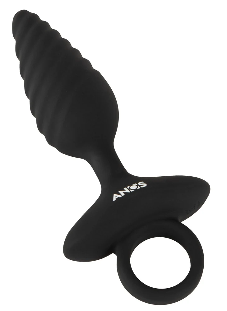 ANOS Flexible Butt Plug Twisted Design met Vibraties