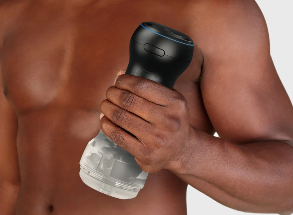 Kiiroo Feel Pocket Stroker Crystal met PowerBlow