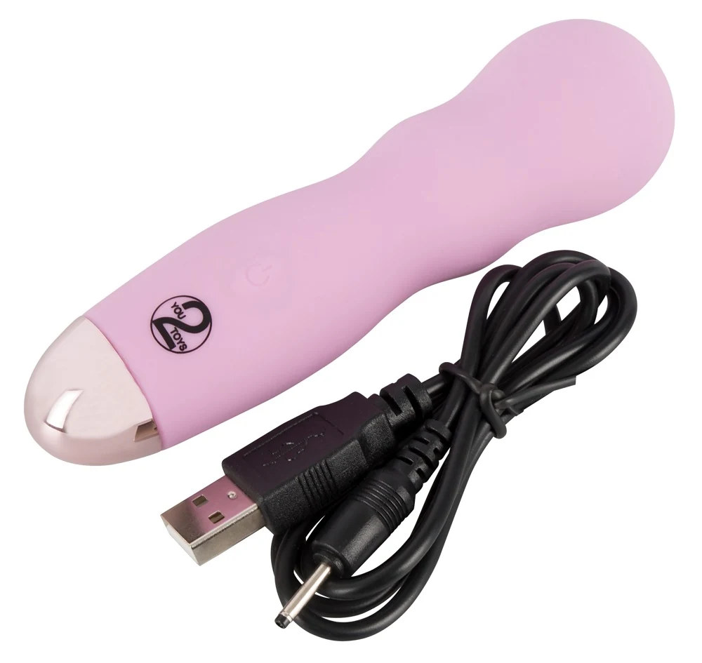 Rosékleurige minivibrator oplaadbaar en waterdicht