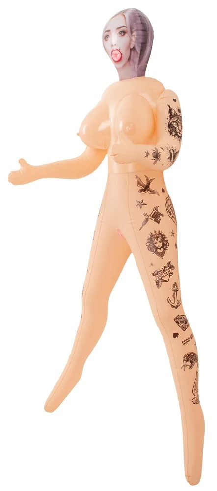 Naughty Dollz opblaasbare love doll met tattoos
