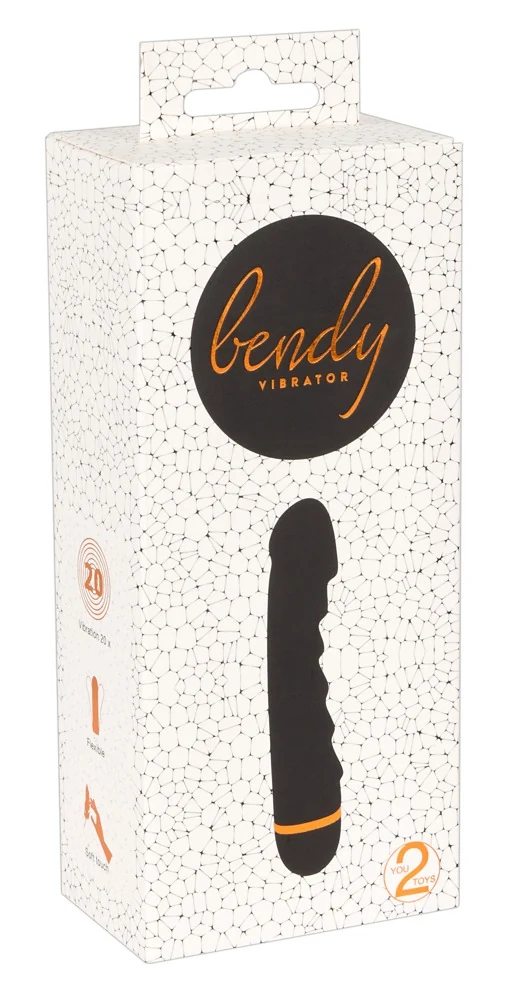 Zwarte vibrator met 20 vibratiestanden
