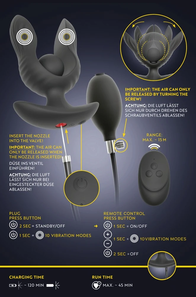 RC opblaasbare expander plug met vibratie