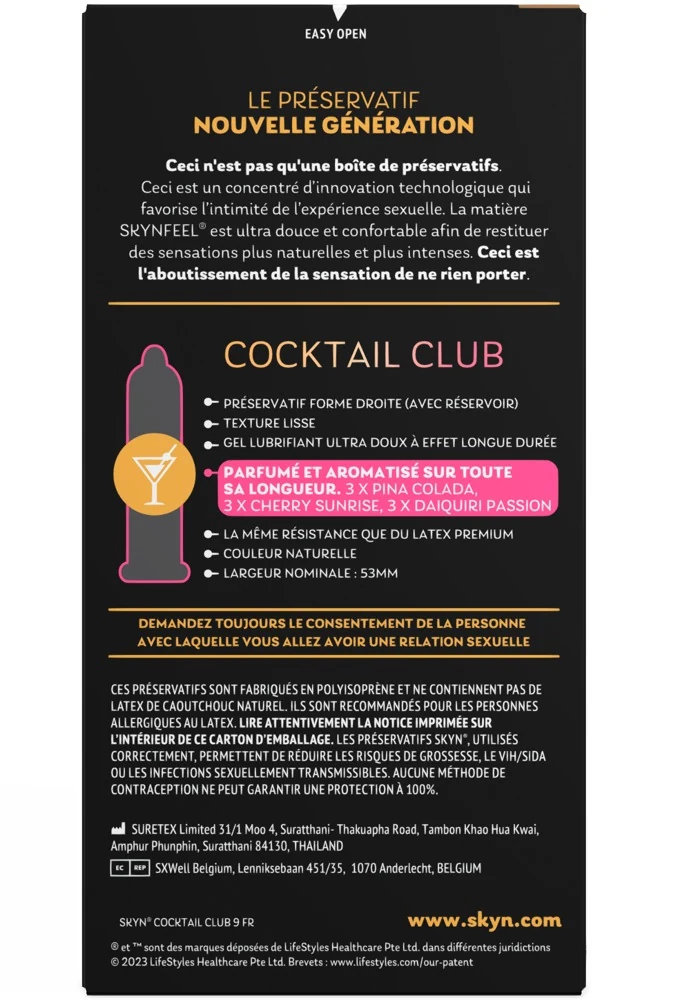SKYN Cocktail Club condoommix 9 stuks