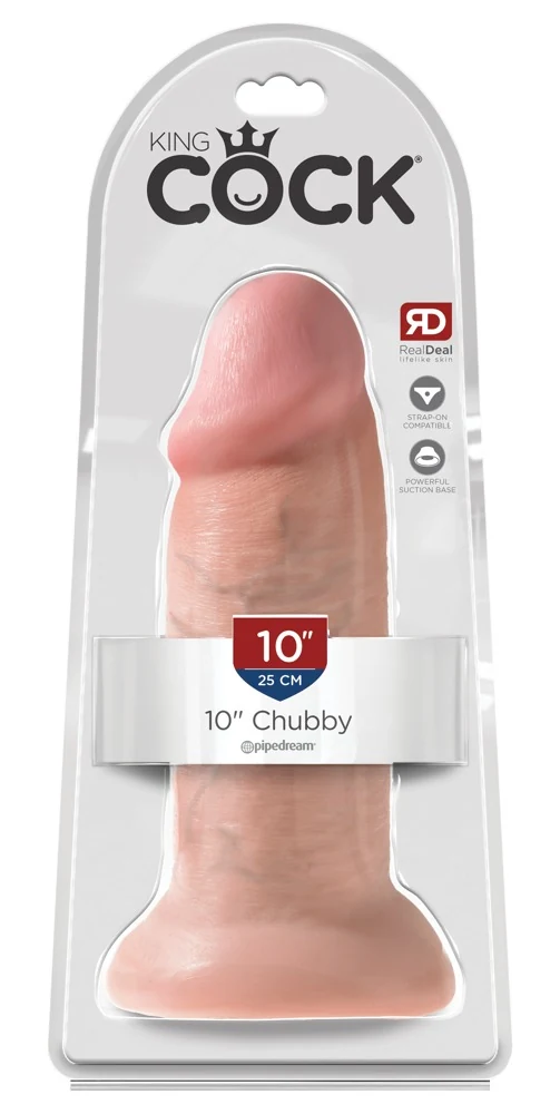 Realistische dildo met zuigvoet 25,4 cm