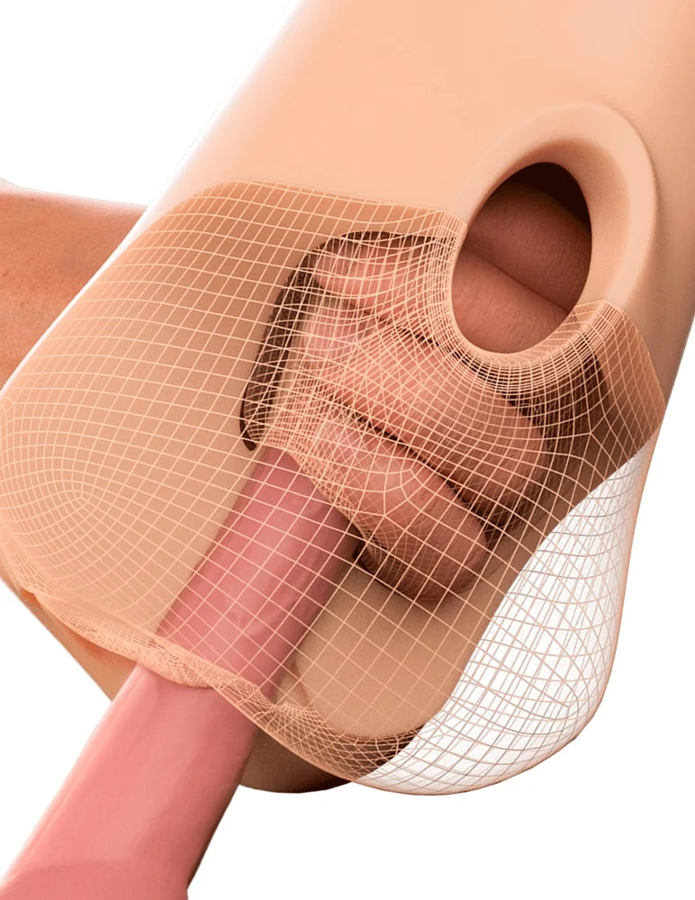 PDX Plus Double Pounder Vibrating Squeeze Stroker