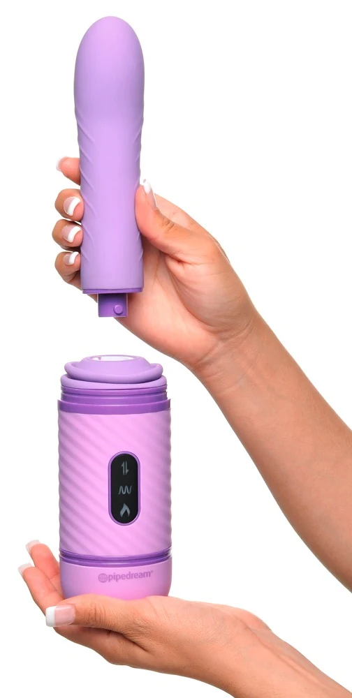 Siliconen vibrator met schok-, warmte- en trilfunctie