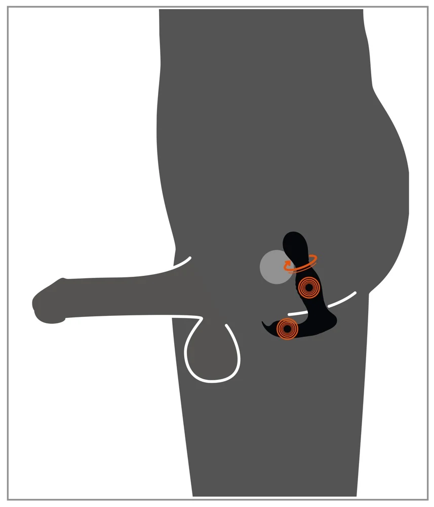 RC Butt Plug met 2 Functies