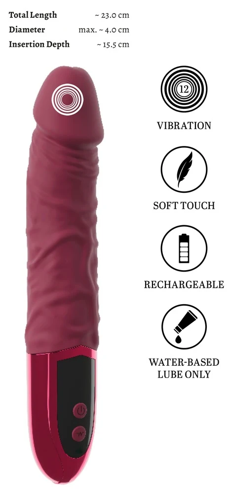 beau cœur VARELO vibrator rood