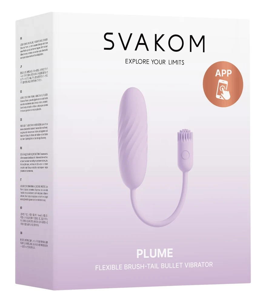 SVAKOM Plume flexible brush tail bullet vibrator
