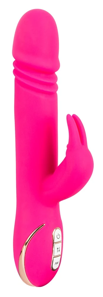 Rabbit vibrator met duw- en vibratiefunctie