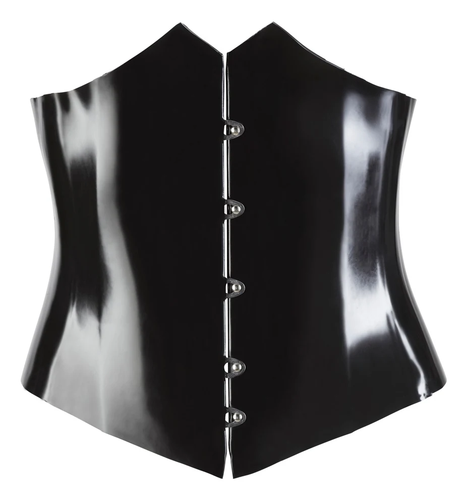 Latex lijfje met vetersluiting